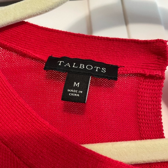 Talbots Red Crew Neck Sweater - Picture 5 of 10